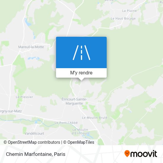 Chemin Marfontaine plan