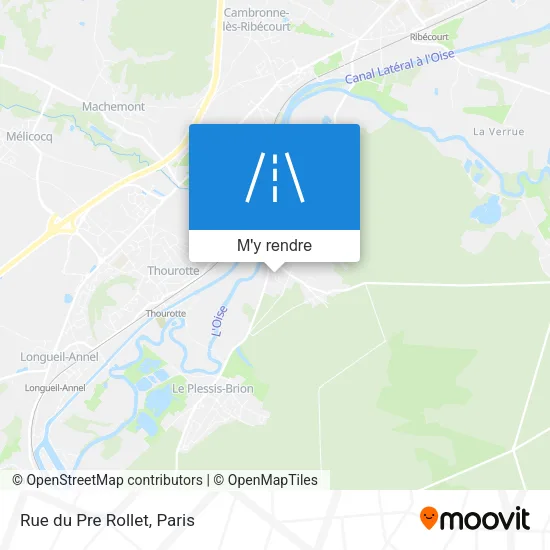 Rue du Pre Rollet plan