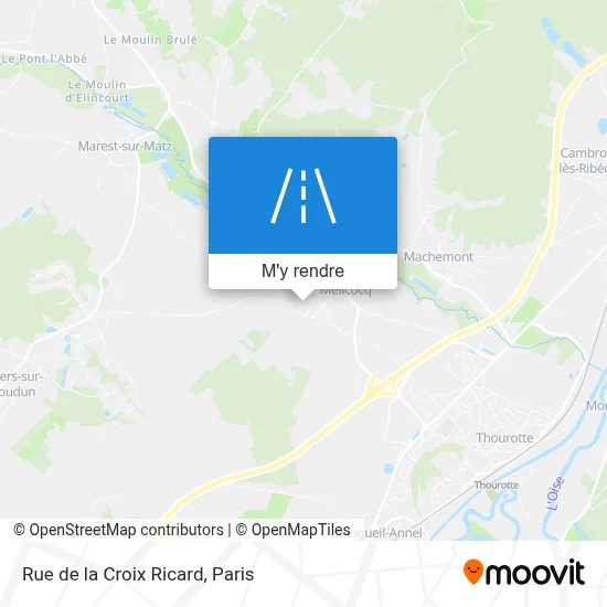 Rue de la Croix Ricard plan