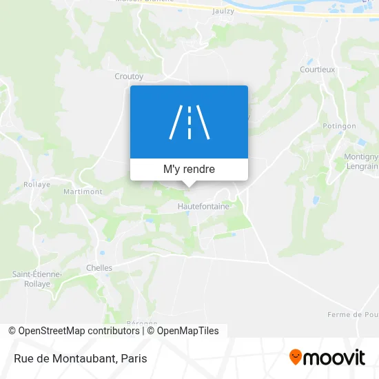 Rue de Montaubant plan