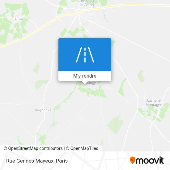 Rue Gennes Mayeux plan