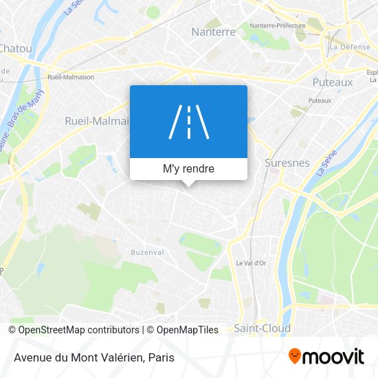 Avenue du Mont Valérien plan