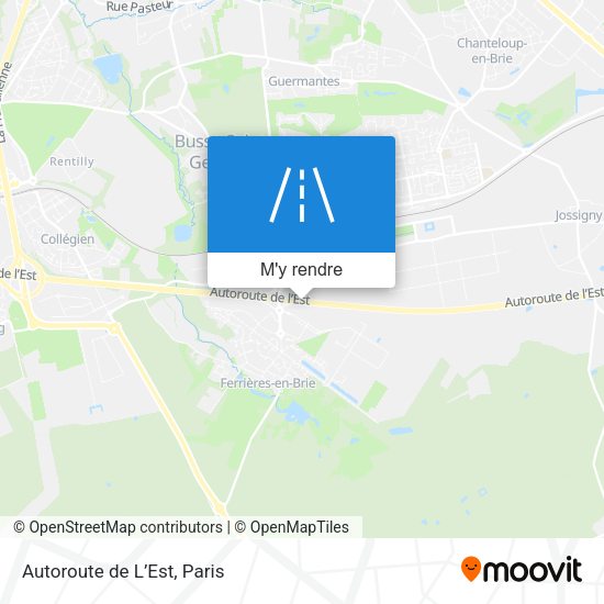 Autoroute de L’Est plan