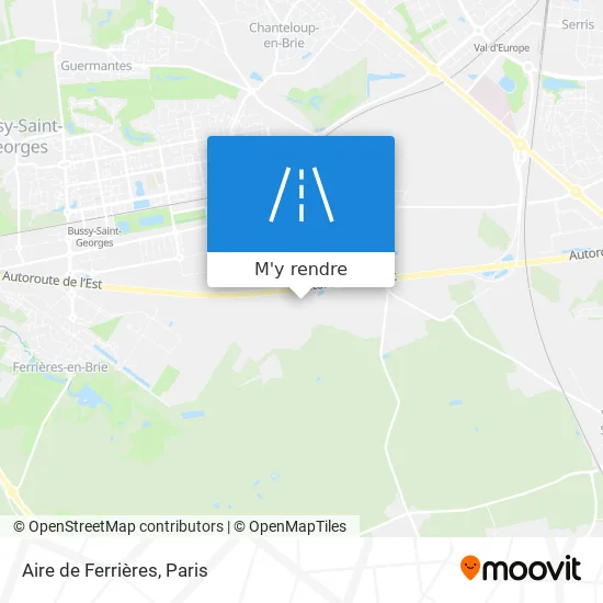 Aire de Ferrières plan