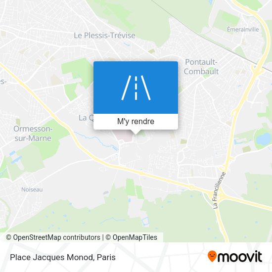 Place Jacques Monod plan