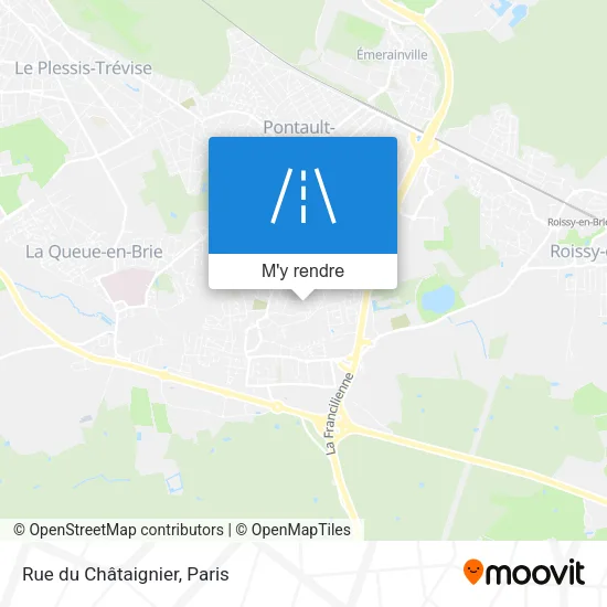 Rue du Châtaignier plan
