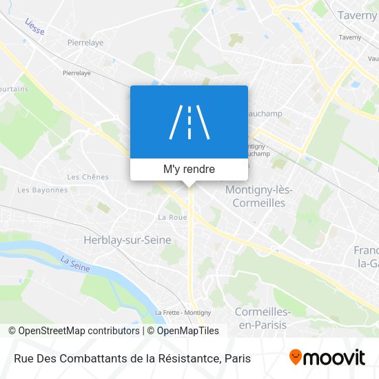 Rue Des Combattants de la Résistantce plan