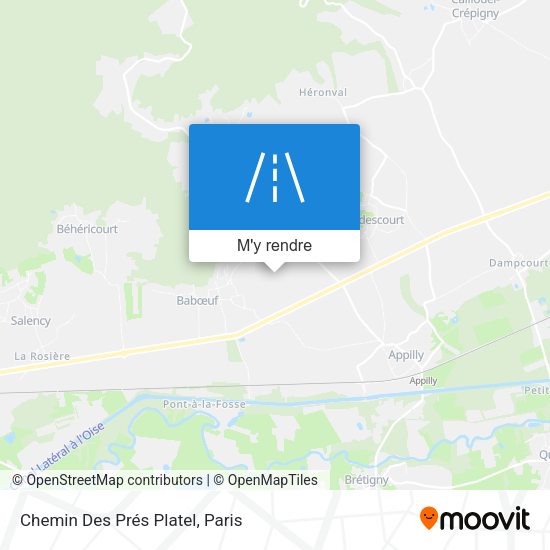 Chemin Des Prés Platel plan