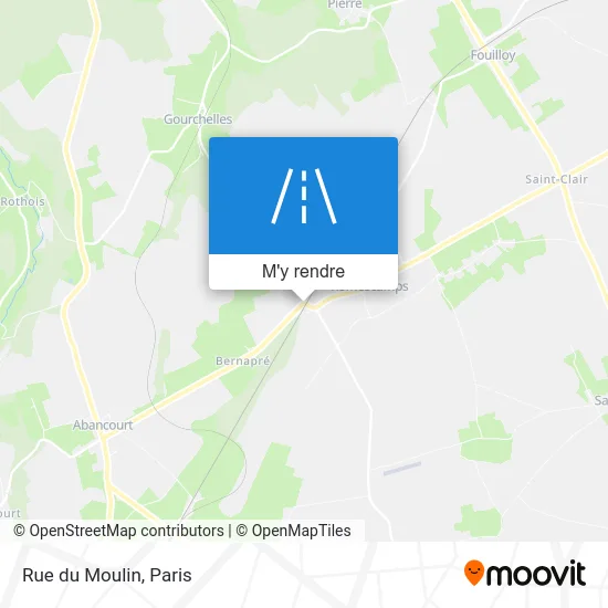 Rue du Moulin plan