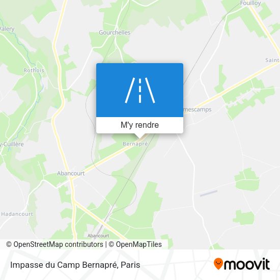 Impasse du Camp Bernapré plan