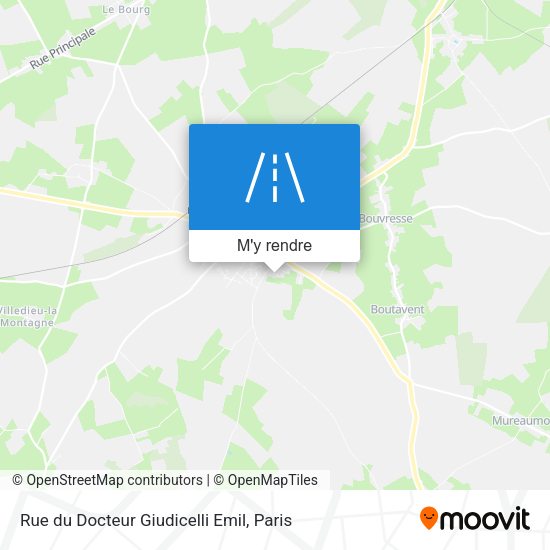 Rue du Docteur Giudicelli Emil plan