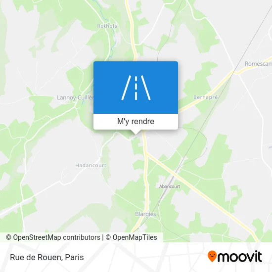 Rue de Rouen plan