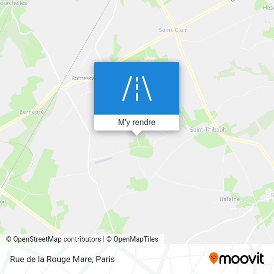 Rue de la Rouge Mare plan