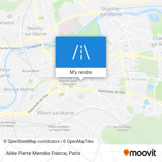 Allée Pierre Mendès France plan