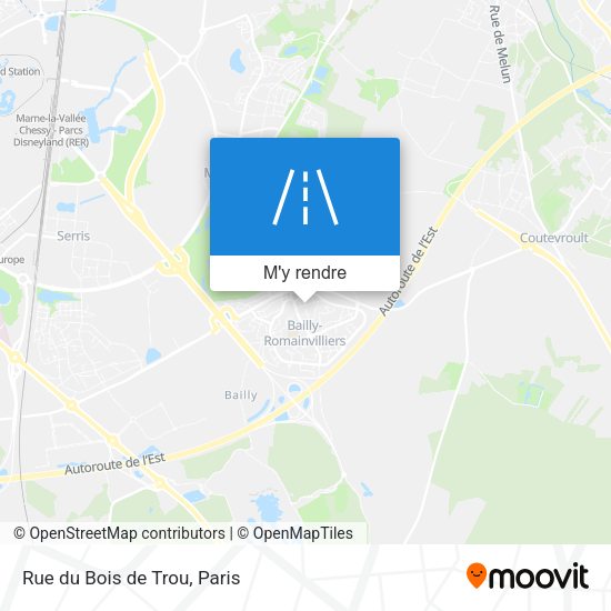 Rue du Bois de Trou plan