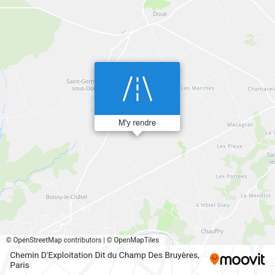 Chemin D'Exploitation Dit du Champ Des Bruyères plan