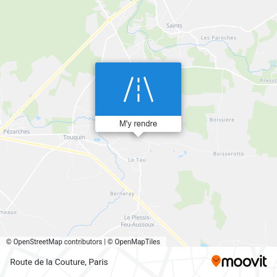 Route de la Couture plan