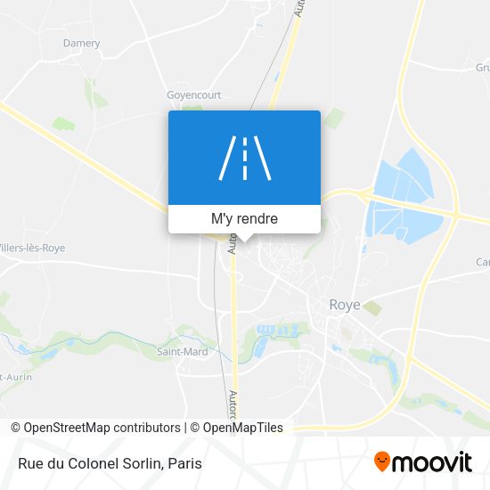 Rue du Colonel Sorlin plan