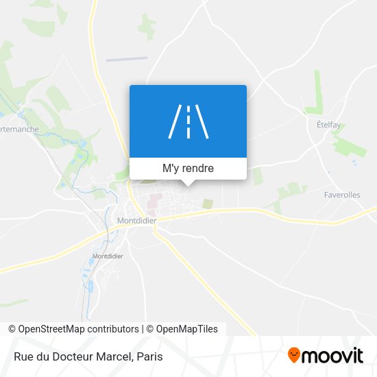Rue du Docteur Marcel plan