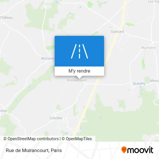 Rue de Muirancourt plan