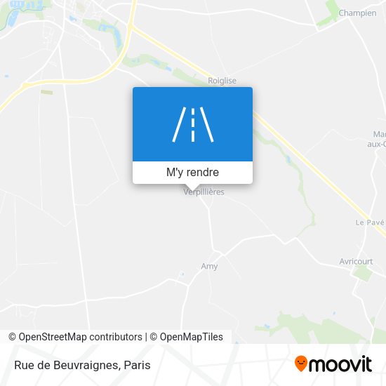 Rue de Beuvraignes plan