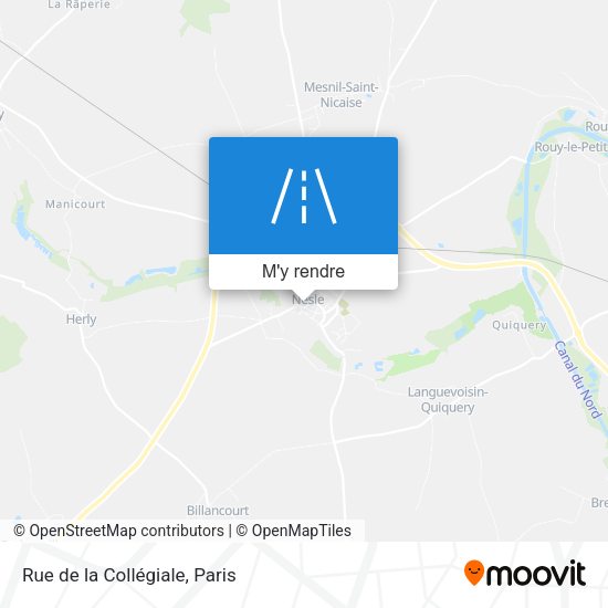 Rue de la Collégiale plan