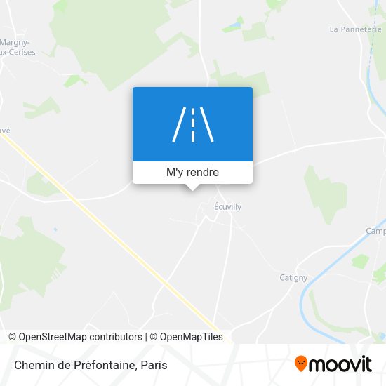Chemin de Prèfontaine plan