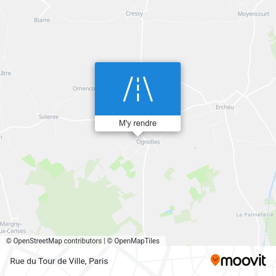 Rue du Tour de Ville plan