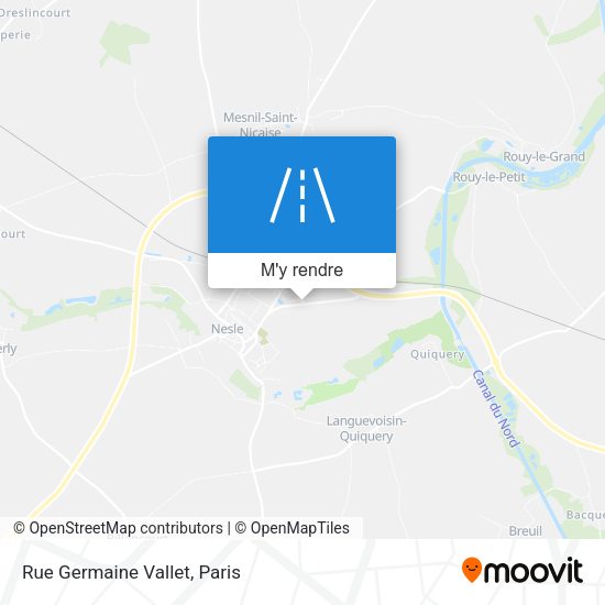 Rue Germaine Vallet plan