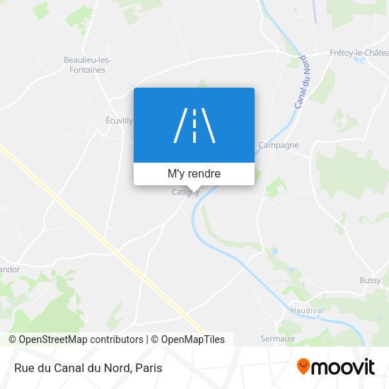 Rue du Canal du Nord plan