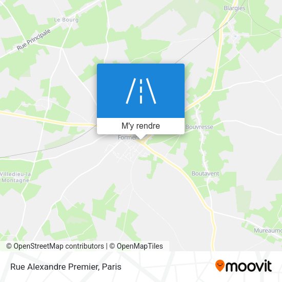Rue Alexandre Premier plan