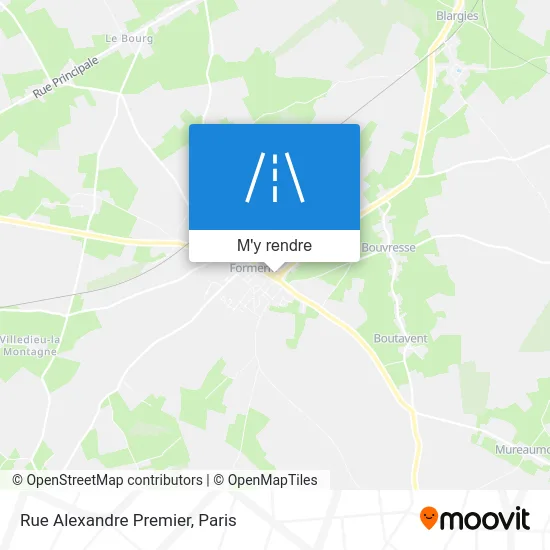 Rue Alexandre Premier plan