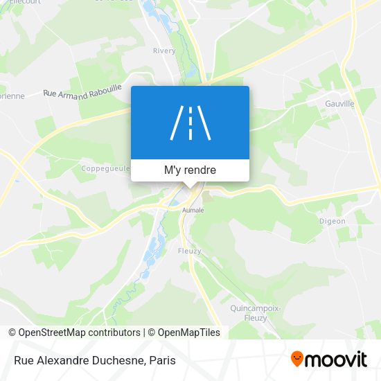 Rue Alexandre Duchesne plan