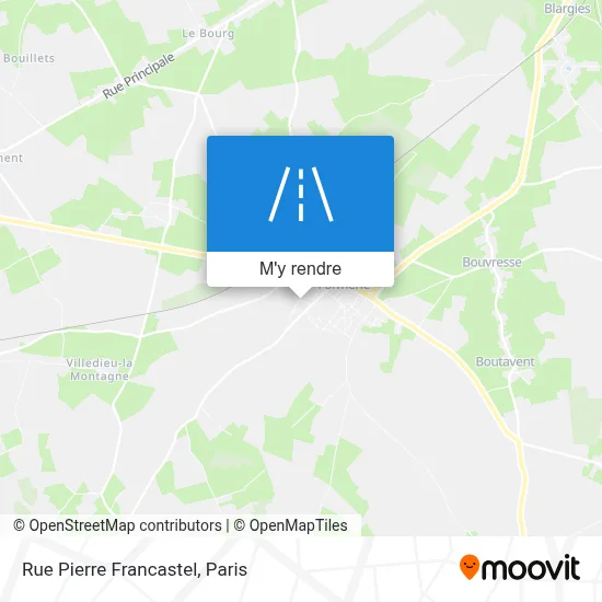 Rue Pierre Francastel plan