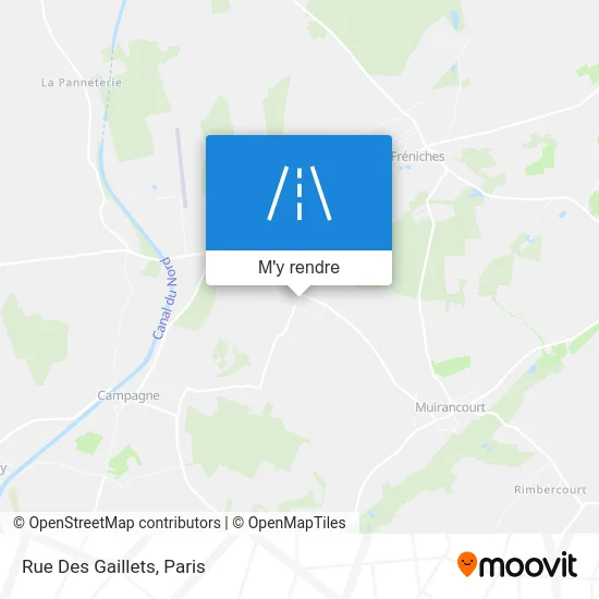 Rue Des Gaillets plan