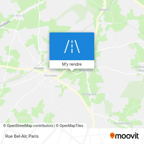 Rue Bel-Air plan
