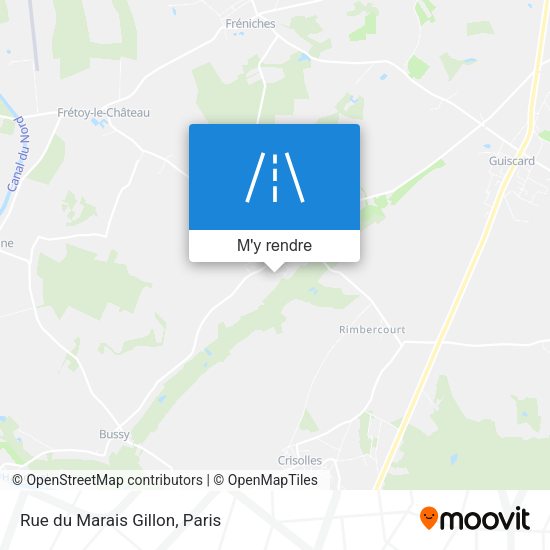 Rue du Marais Gillon plan