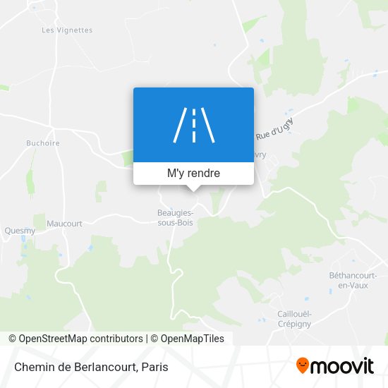 Chemin de Berlancourt plan