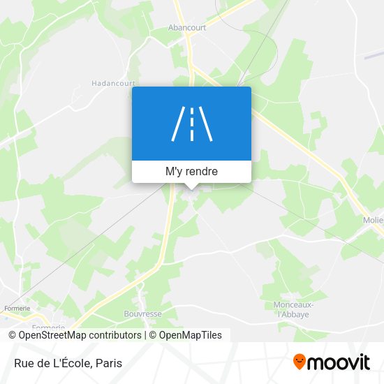 Rue de L'École plan