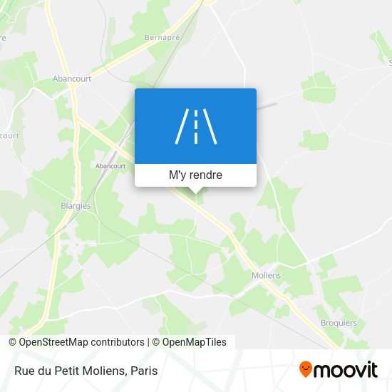 Rue du Petit Moliens plan