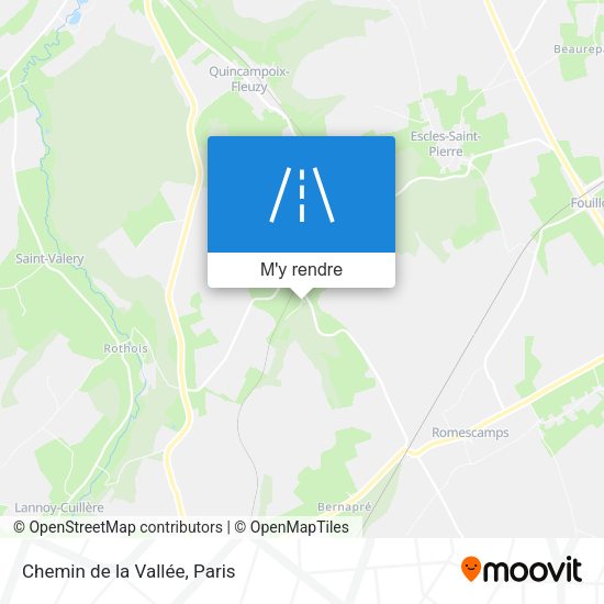 Chemin de la Vallée plan
