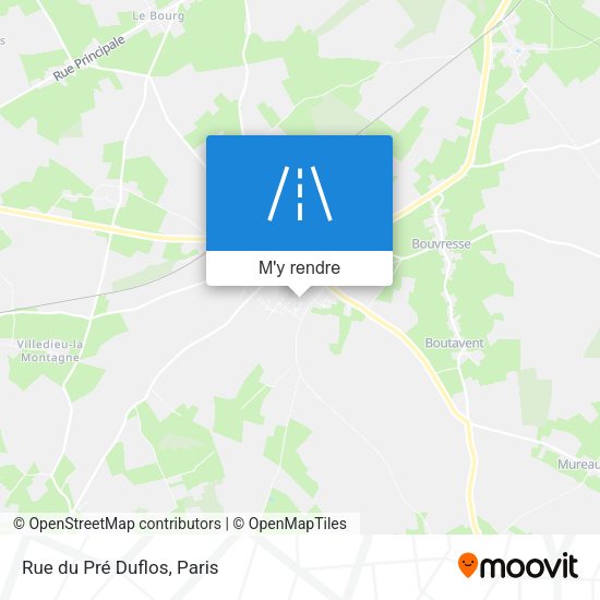 Rue du Pré Duflos plan