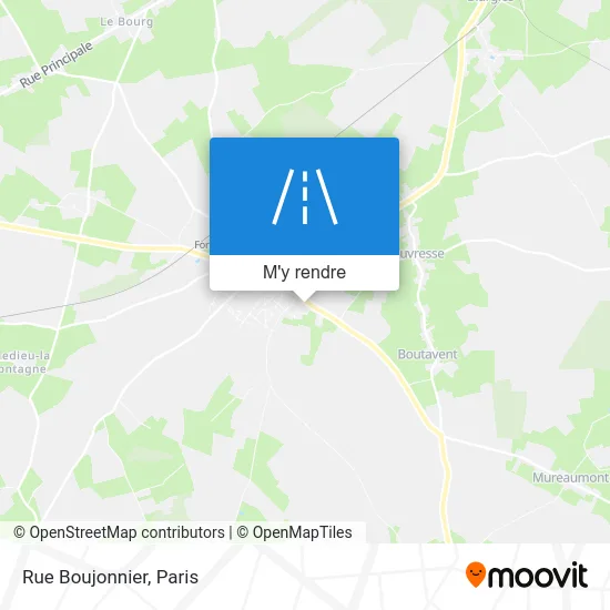 Rue Boujonnier plan