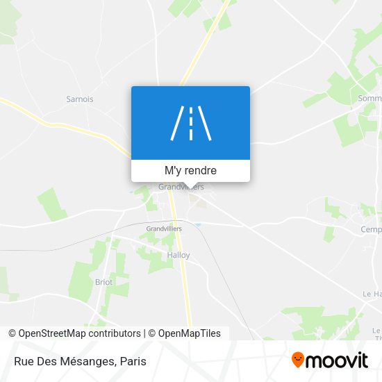 Rue Des Mésanges plan