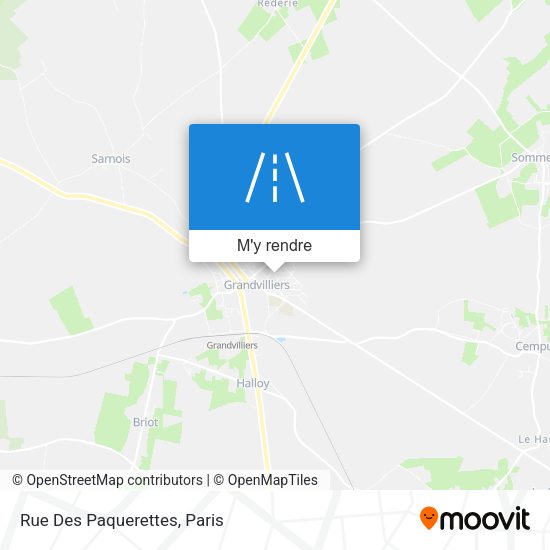 Rue Des Paquerettes plan