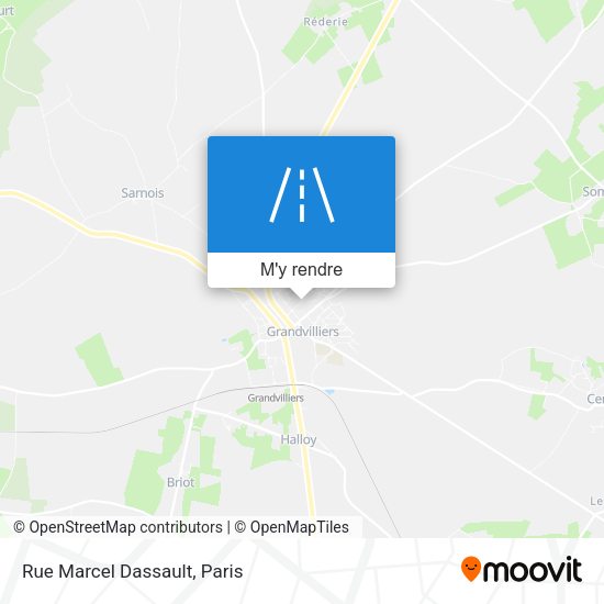 Rue Marcel Dassault plan