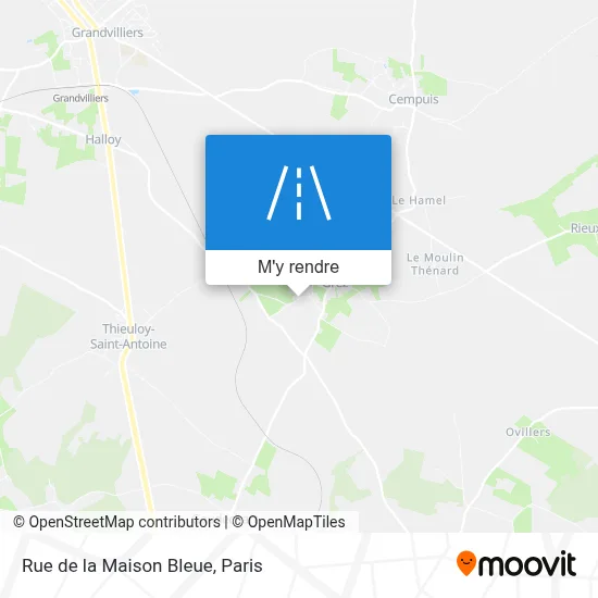 Rue de la Maison Bleue plan