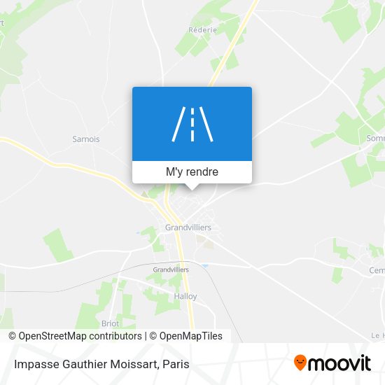 Impasse Gauthier Moissart plan