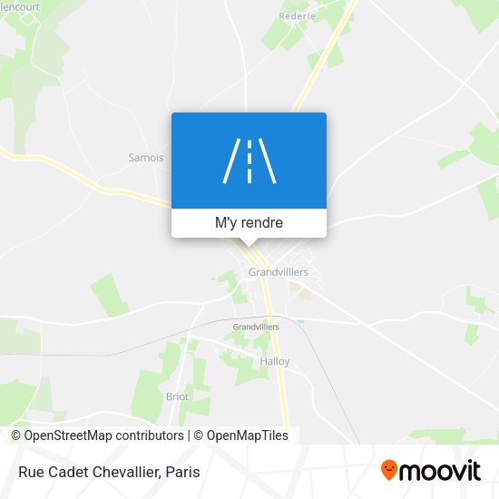 Rue Cadet Chevallier plan
