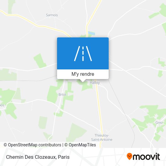 Chemin Des Clozeaux plan